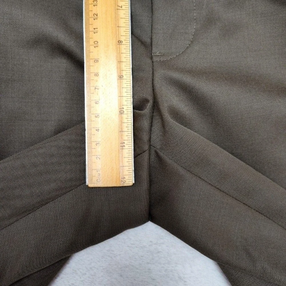 Brooks Brothers Pants Mens 34x32 Brown Wool Pleated Cuffed Dress Suit Slacks